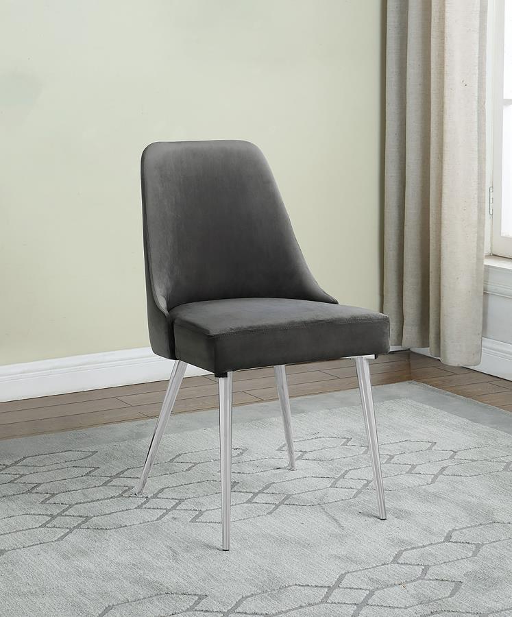 Cabianca Upholstered Dining Side Chair Grey (Set of 2) view 2