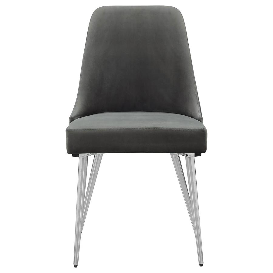 Cabianca Upholstered Dining Side Chair Grey (Set of 2) view 4