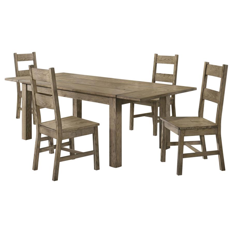 Cardova 5-piece Extension Table Dining Set Vineyard Oak view 2