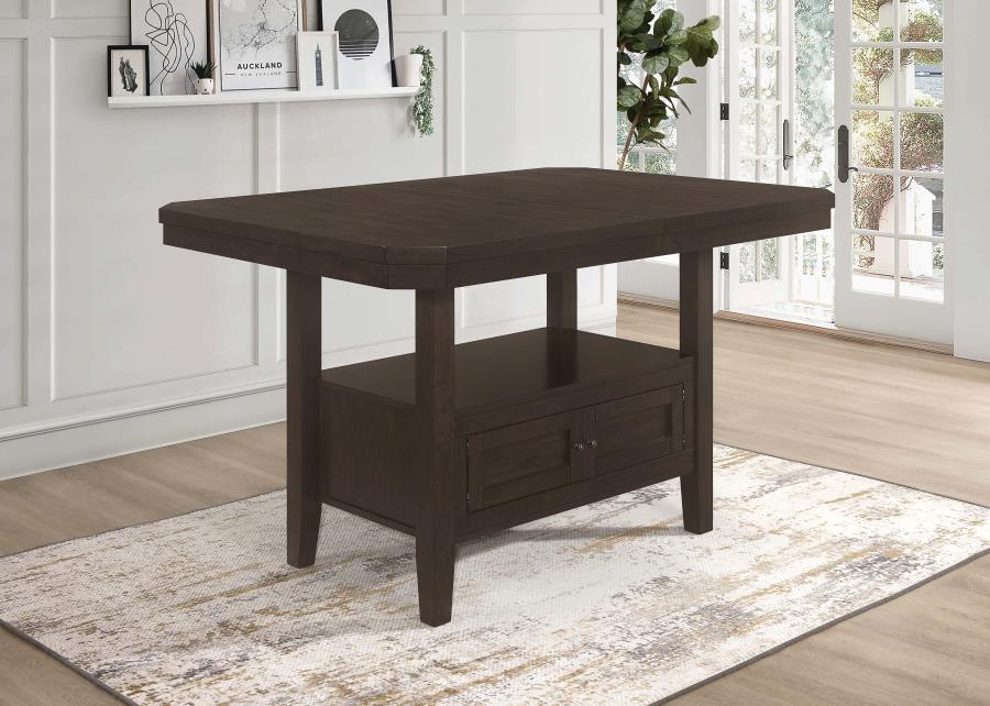 Prentiss 78-inch Extension Counter Dining Table Cappuccino view 2