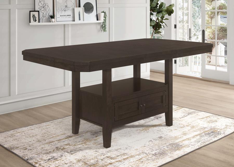 Prentiss 78-inch Extension Counter Dining Table Cappuccino view 3