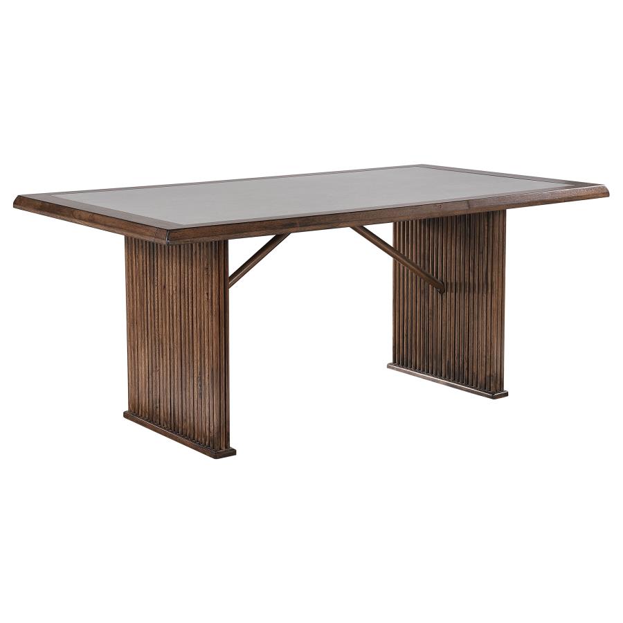 Sherwood 7-piece Rectangular Dining Table Set Brown view 3