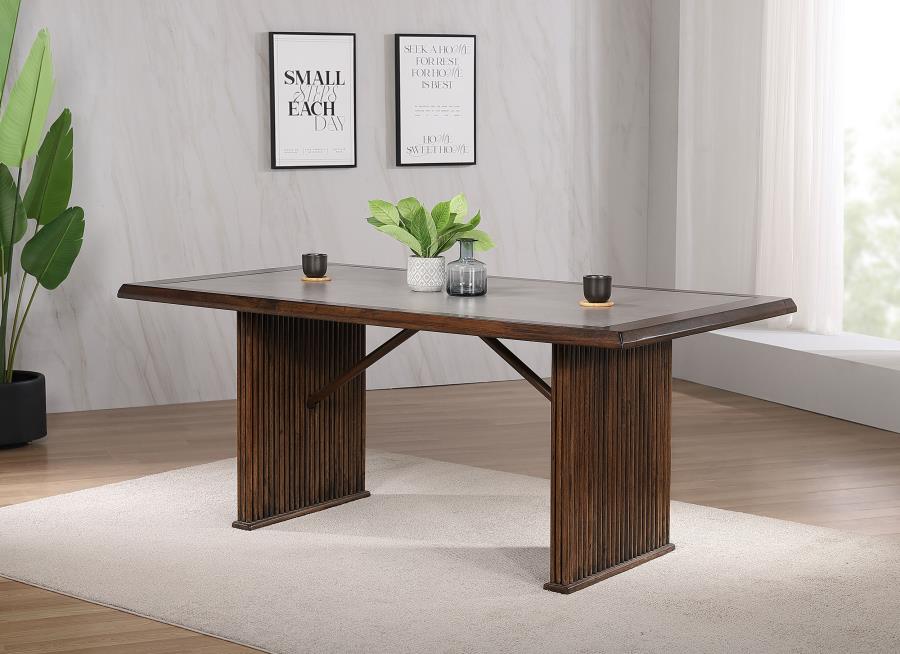 Sherwood 72-inch Rectangular Dining Table Brown view 2