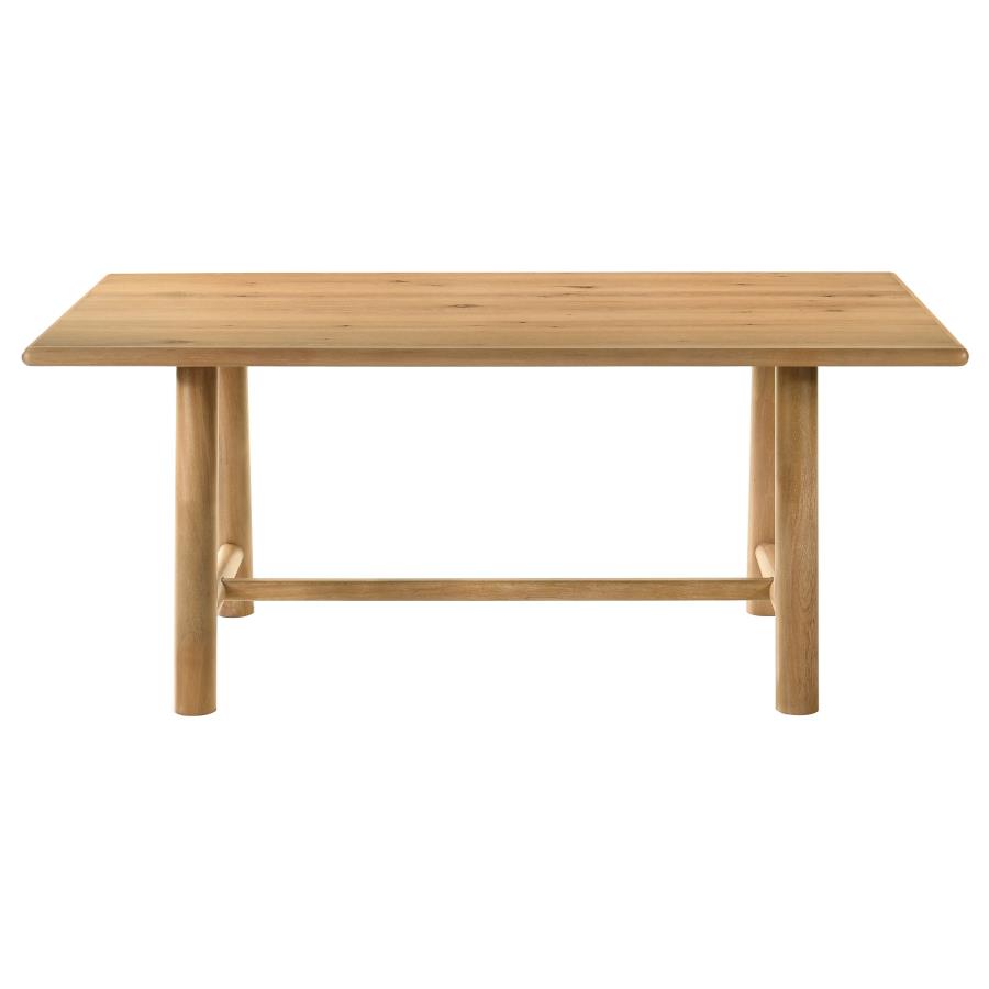Duncan 7-piece Rectangular Wood Dining Table Set Washed Oak view 4