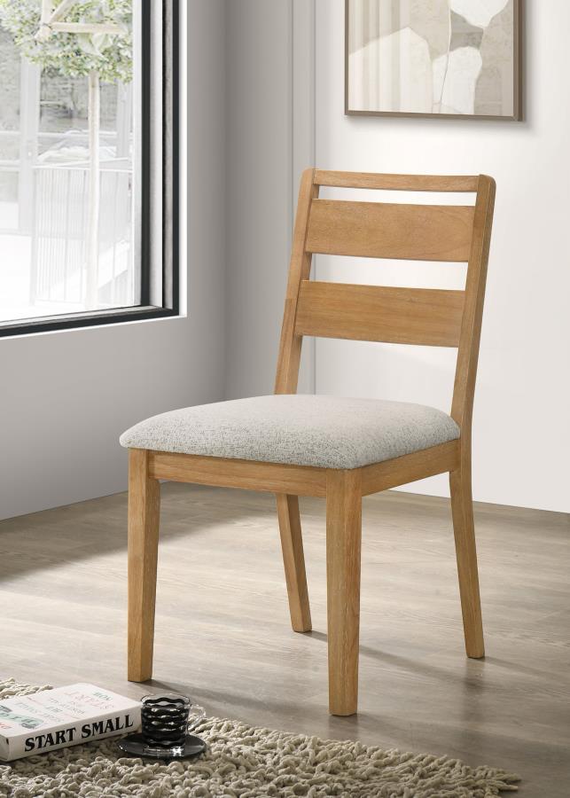 Duncan Ladder Back Dining Side Chair Washed Oak (Set of 2) view 2