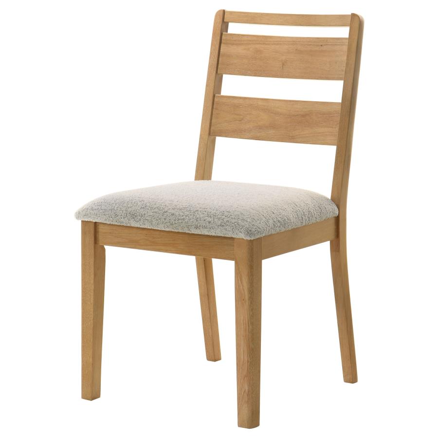 Duncan Ladder Back Dining Side Chair Washed Oak (Set of 2) view 5