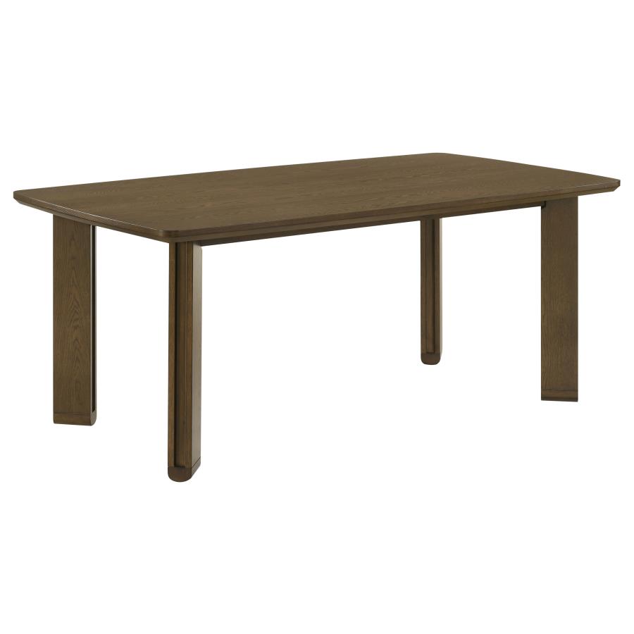 Ottowa 7-piece Rectangular Wood Dining Room Table Set Brown view 3