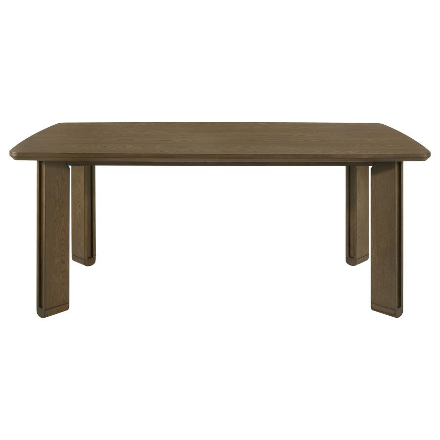 Ottowa 7-piece Rectangular Wood Dining Room Table Set Brown view 4