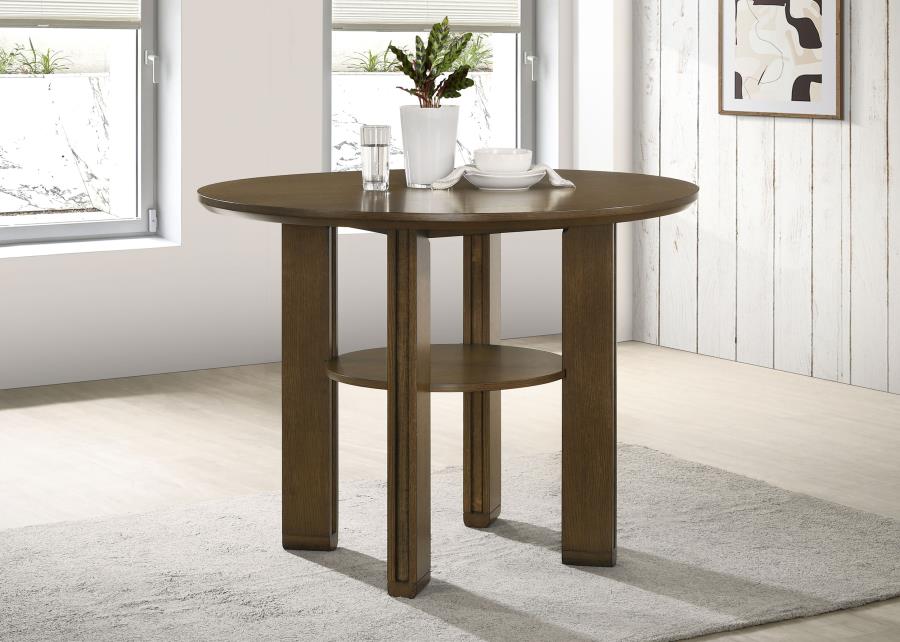 Ottowa 47-inch Round Counter Height Dining Table Brown view 2