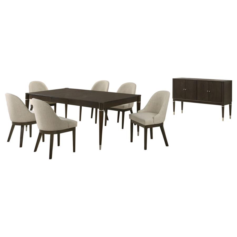 Reseda 8-piece Dining Set With Sideboard Ash Brown view 2