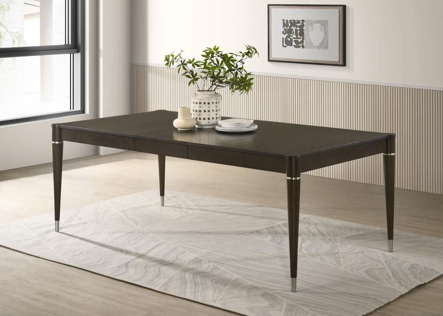 Reseda 81-inch Extension Leaf Dining Table Ash Brown view 2