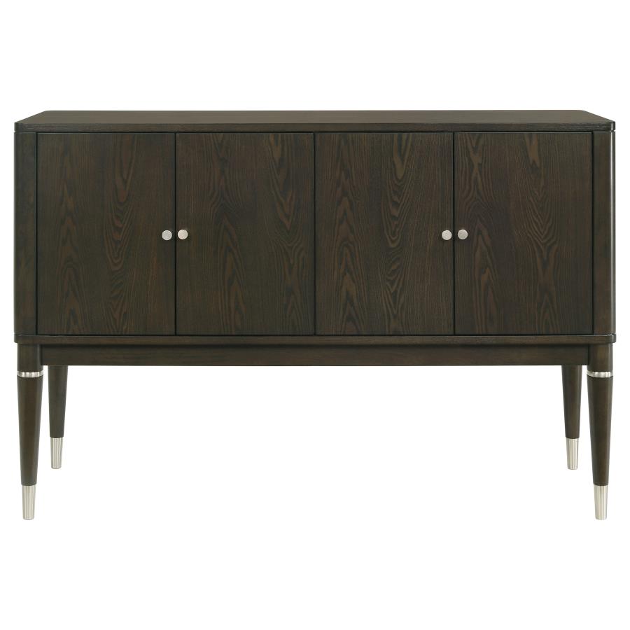 Reseda 4-door Dining Sideboard Server with Shelves Ash Brown view 3
