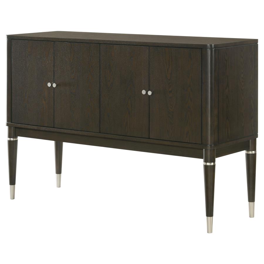 Reseda 4-door Dining Sideboard Server with Shelves Ash Brown view 5