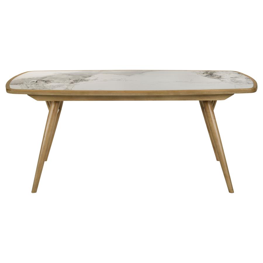 Croyden 73-inch Rectangular Dining Table Weathered Natural view 3