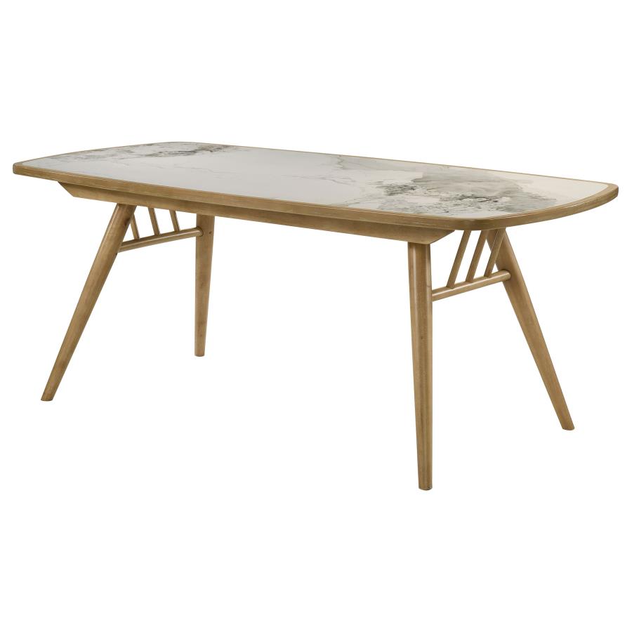 Croyden 73-inch Rectangular Dining Table Weathered Natural view 4