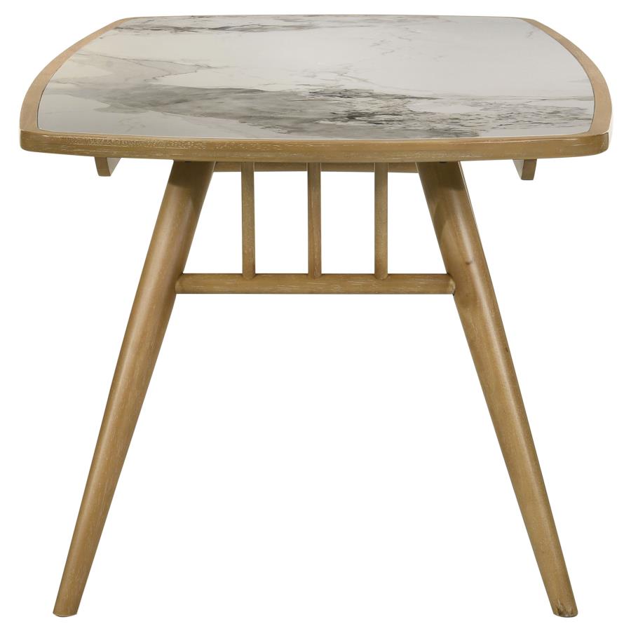 Croyden 73-inch Rectangular Dining Table Weathered Natural view 5