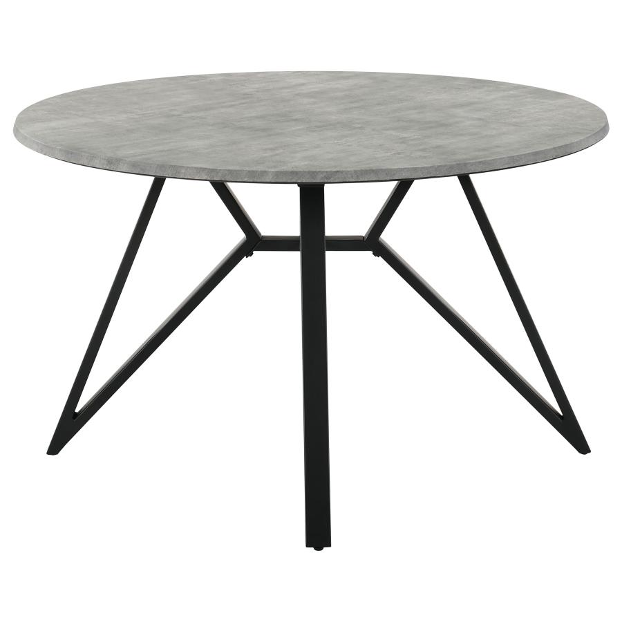 Neil Round 50-inch SmartTop Dining Table Gunmetal view 3