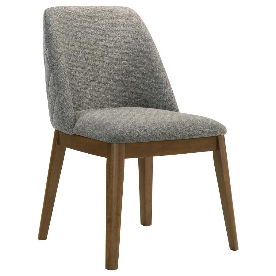 Franklin Upholstered Dining Side Chair Grey (Set of 2) view 3