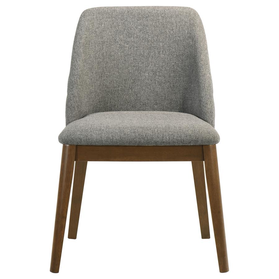 Franklin Upholstered Dining Side Chair Grey (Set of 2) view 4