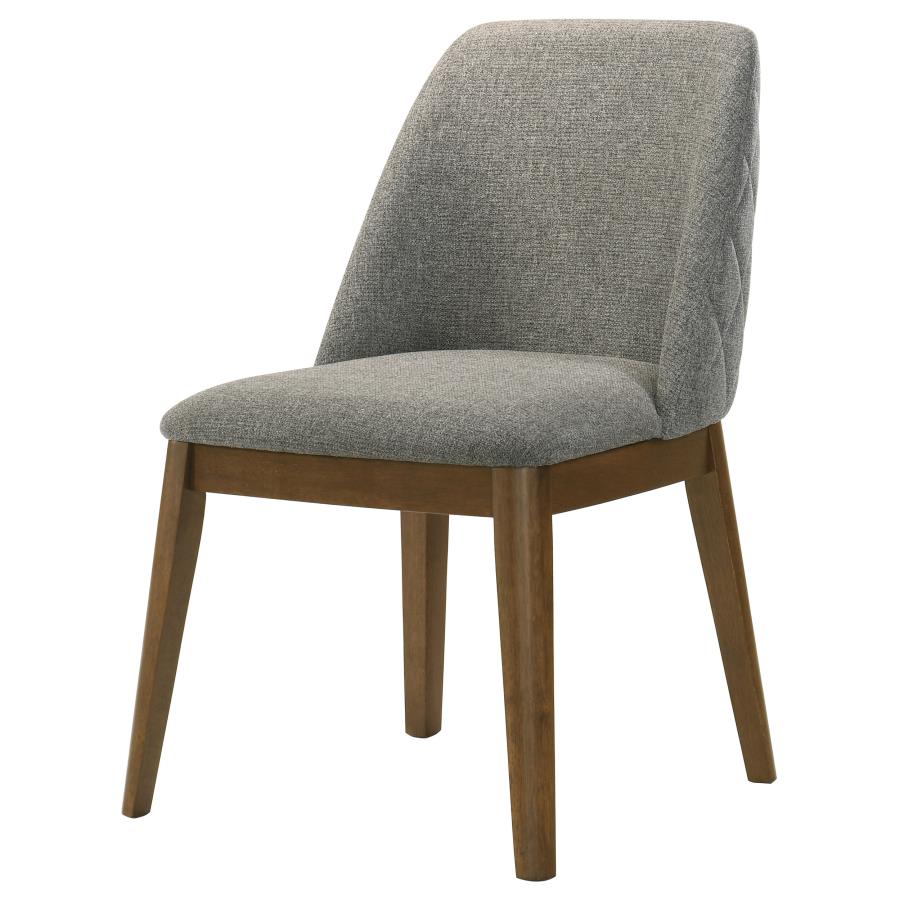 Franklin Upholstered Dining Side Chair Grey (Set of 2) view 5
