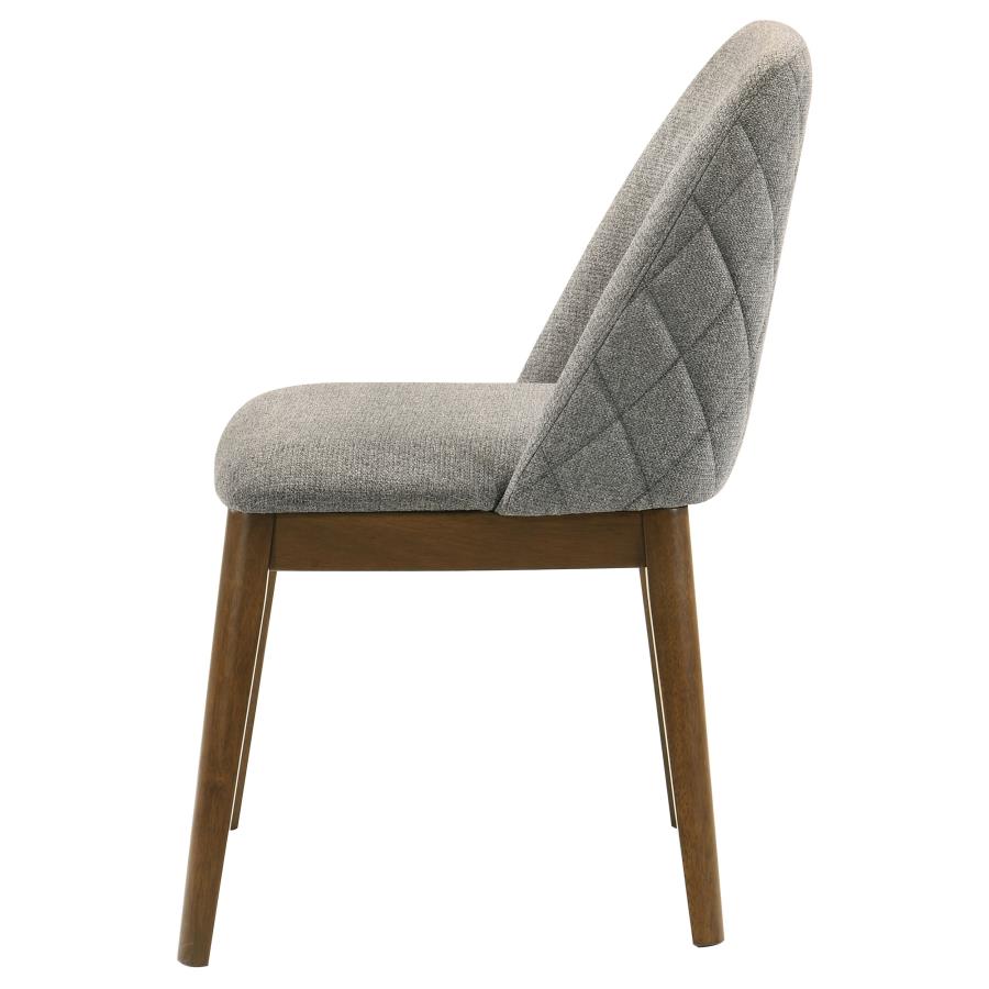 Franklin Upholstered Dining Side Chair Grey (Set of 2) view 6