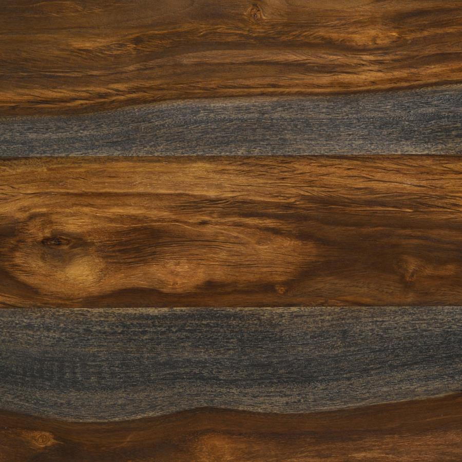 Neve 80-inch Live Edge Dining Table Grey Sheesham view 6