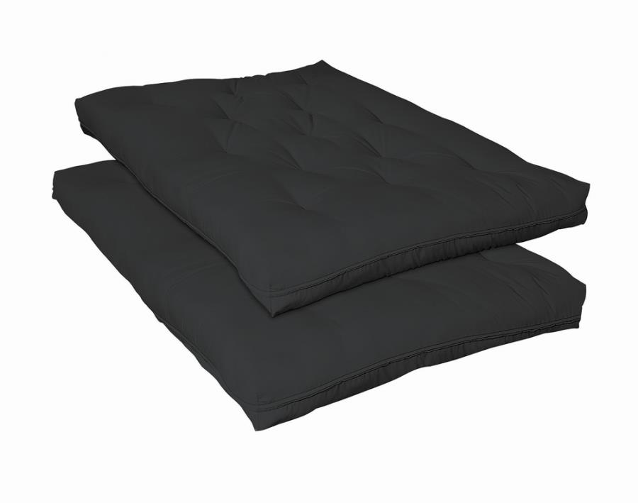 7. 5-inch Deluxe Innerspring Futon Pad Black view 2