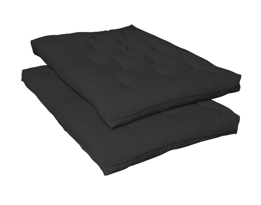 7. 5-inch Deluxe Innerspring Futon Pad Black