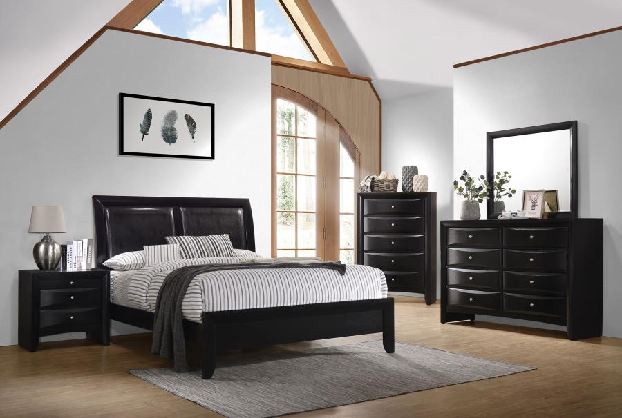 Briana 8-drawer Dresser with Mirror Black view 5