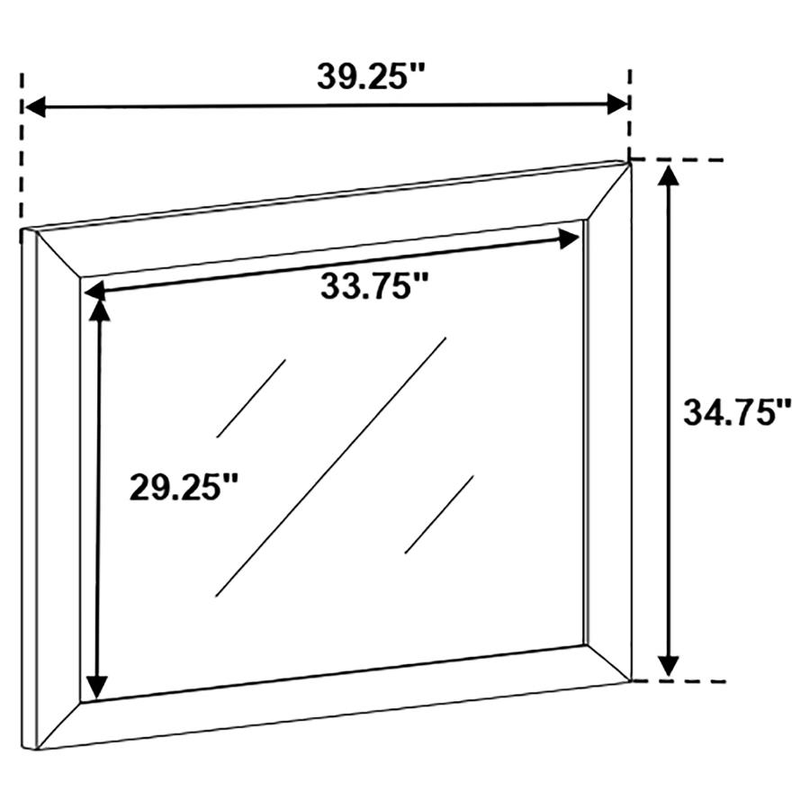 Briana Dresser Mirror Black view 4