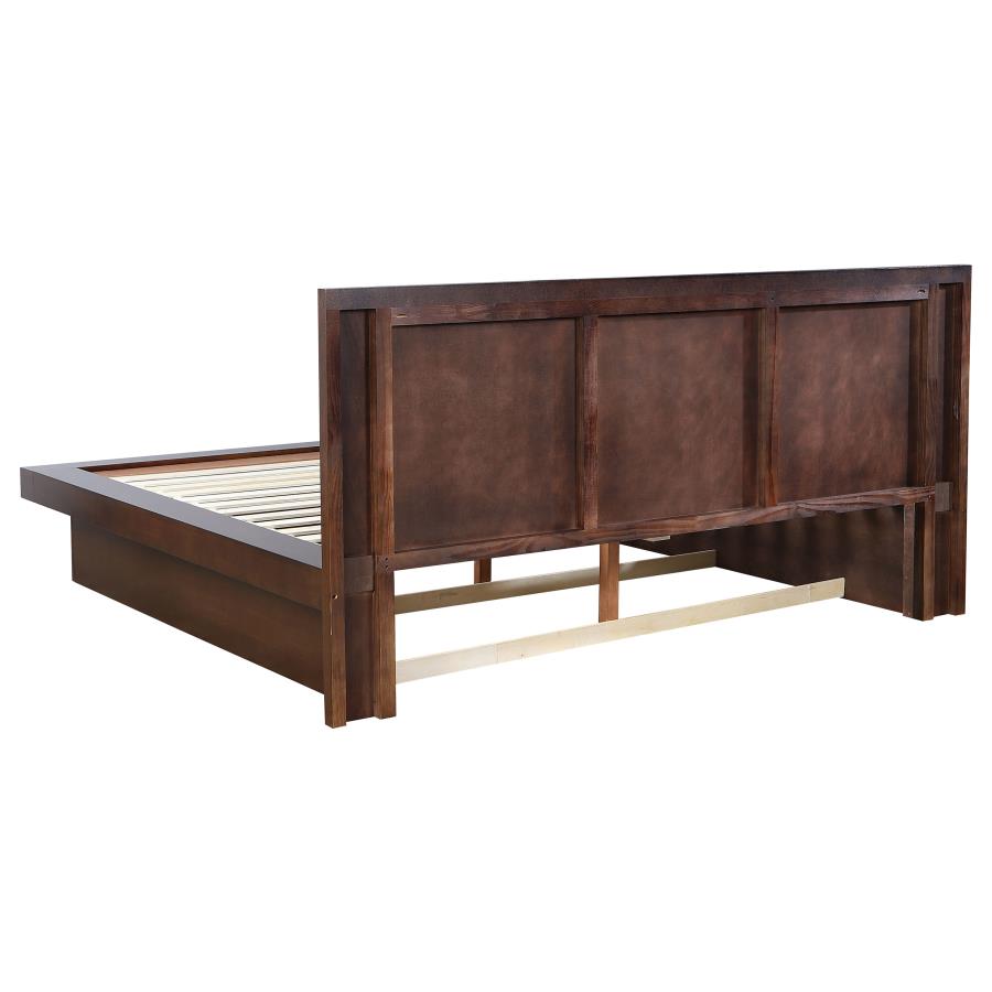 Jessica 5-piece Eastern King LED Bedroom Set Cappuccino view 4