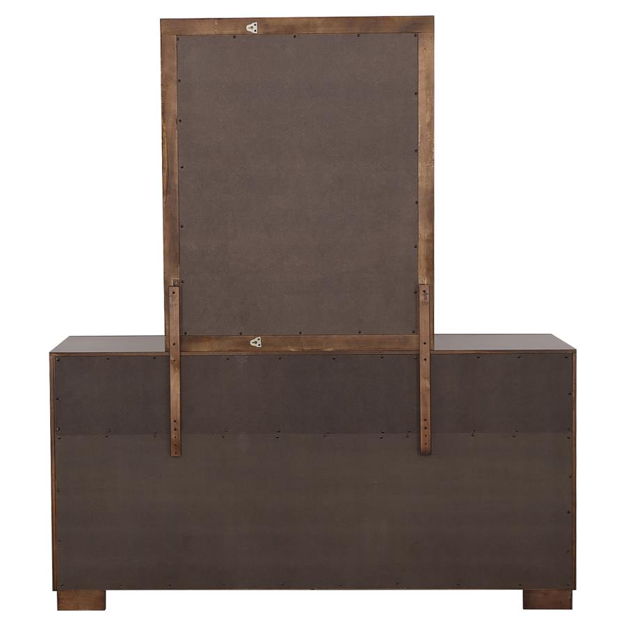 Jessica 6-drawer Dresser with Mirror Cappuccino view 6