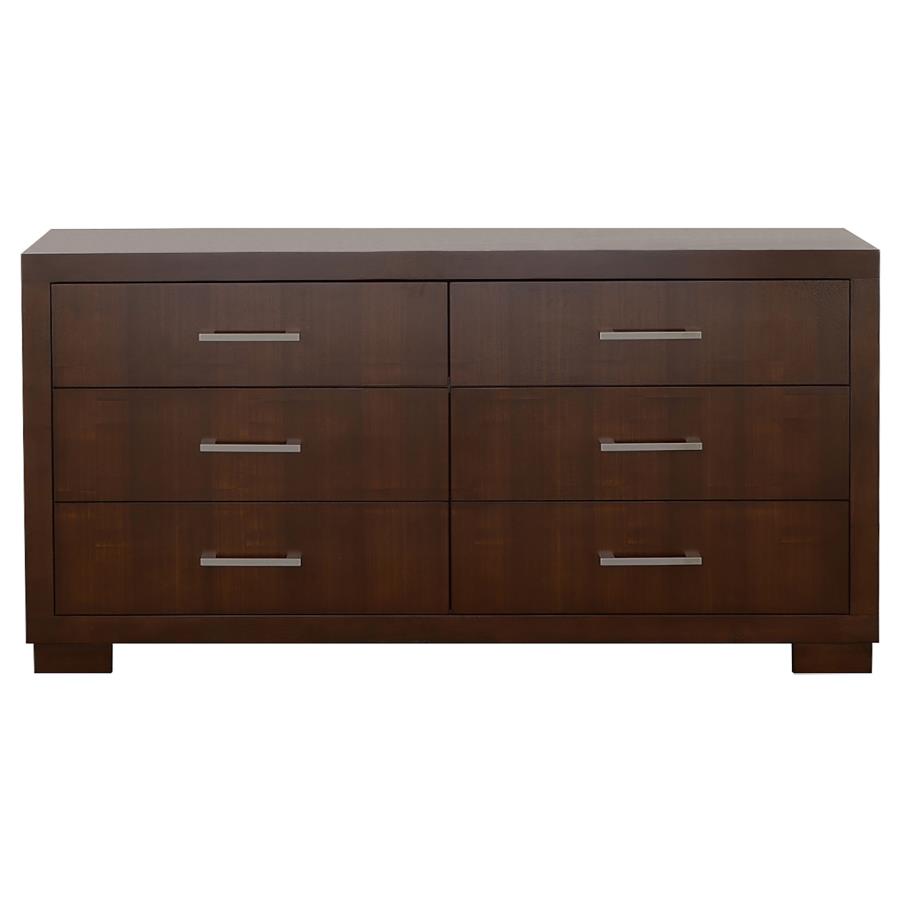 Jessica 6-drawer Dresser Cappuccino view 3