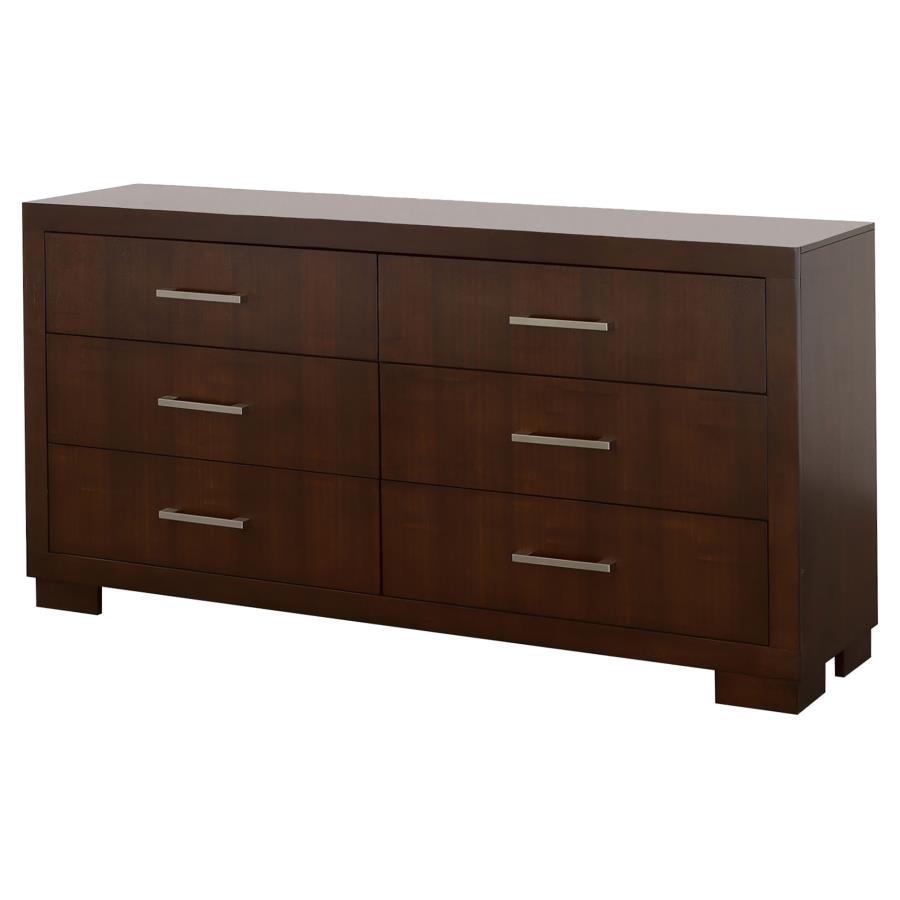 Jessica 6-drawer Dresser Cappuccino view 4