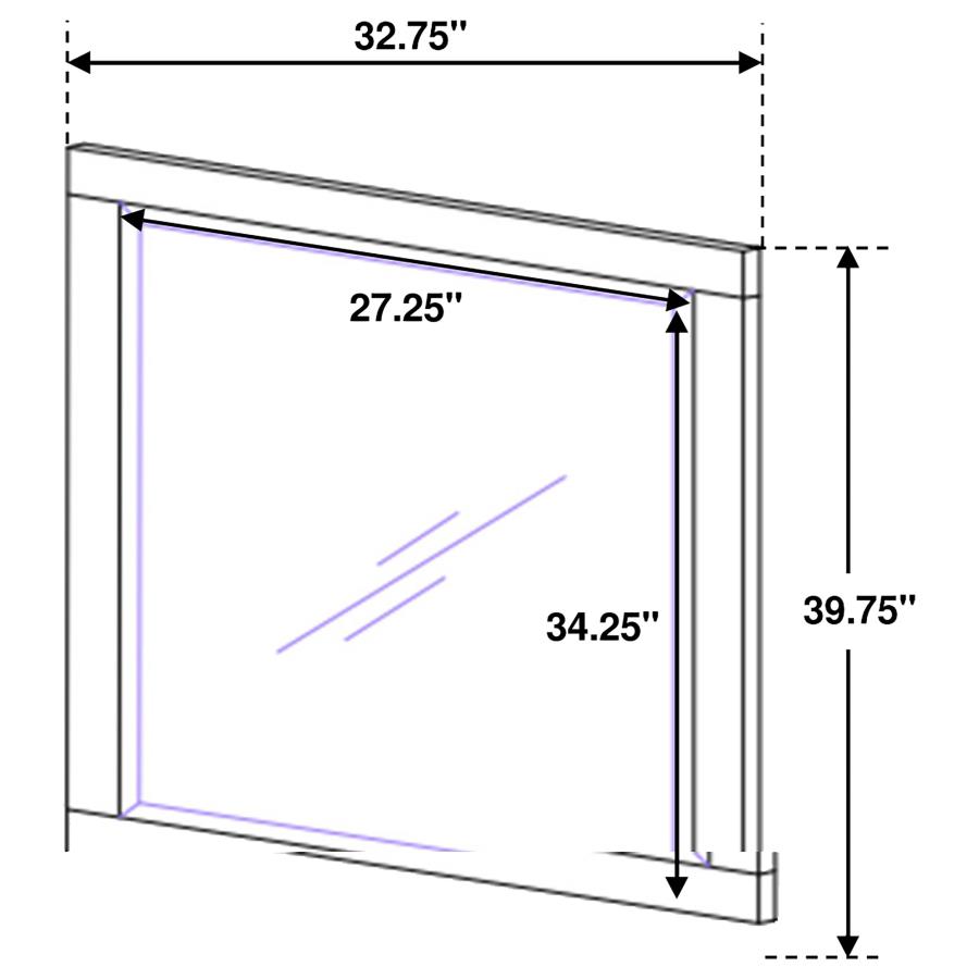 Jessica Dresser Mirror Cappuccino view 4