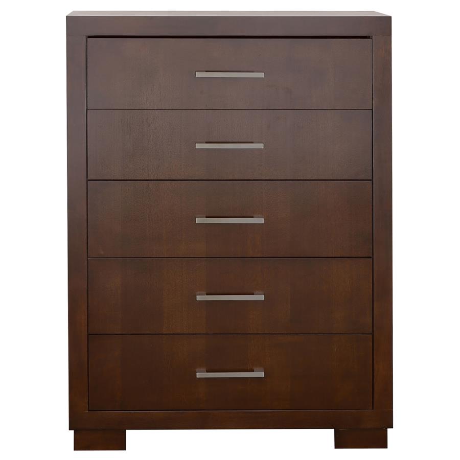 Jessica 5-drawer Bedroom Chest Cappuccino view 3