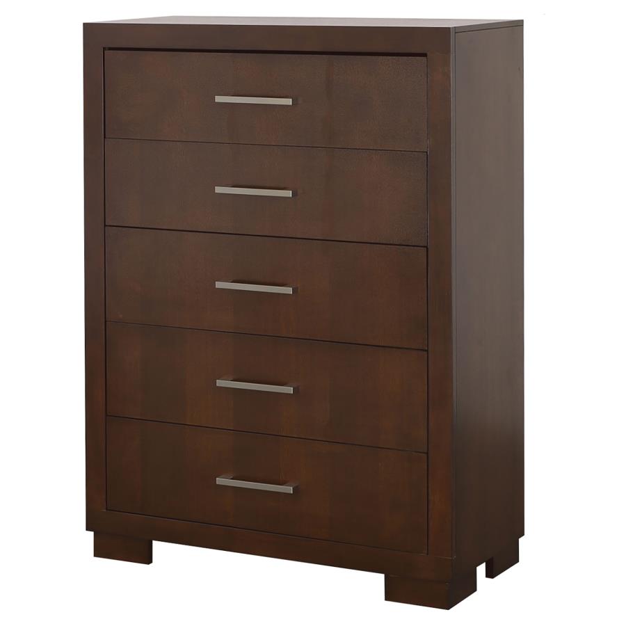 Jessica 5-drawer Bedroom Chest Cappuccino view 4