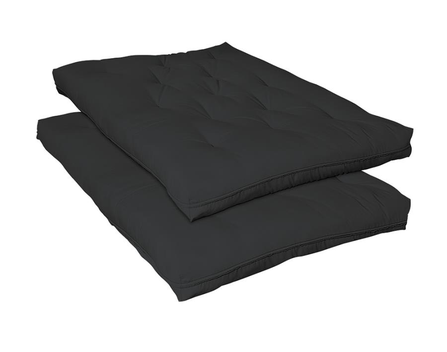 Futon Mattress 9-inch Premium Innerspring Futon Pad Black — Bedroom Furniture