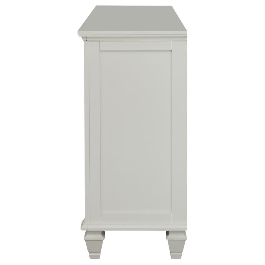 Sandy Beach 11-drawer Dresser Cream White view 5