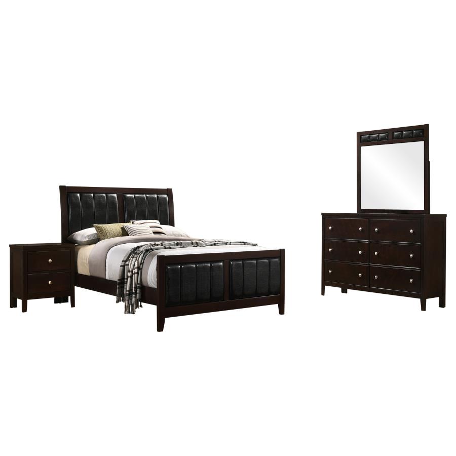 Carlton 4-piece Full Bedroom Set Cappuccino view 2