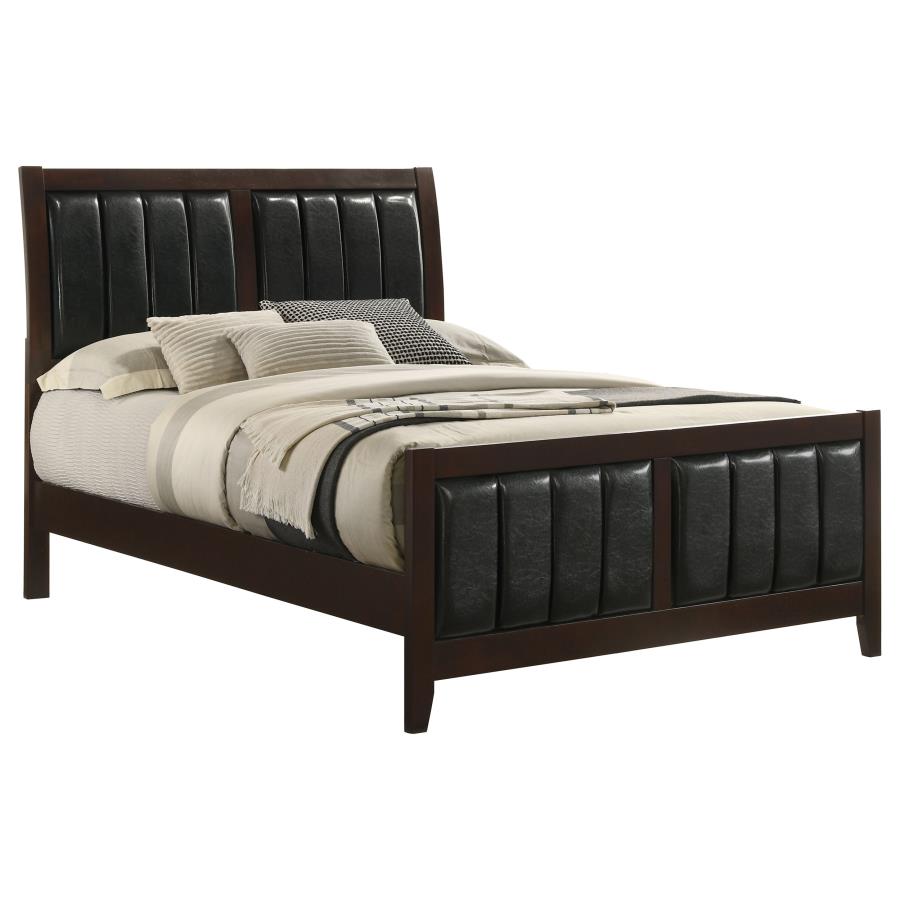 Carlton Wood Full Panel Bed Cappuccino view 3