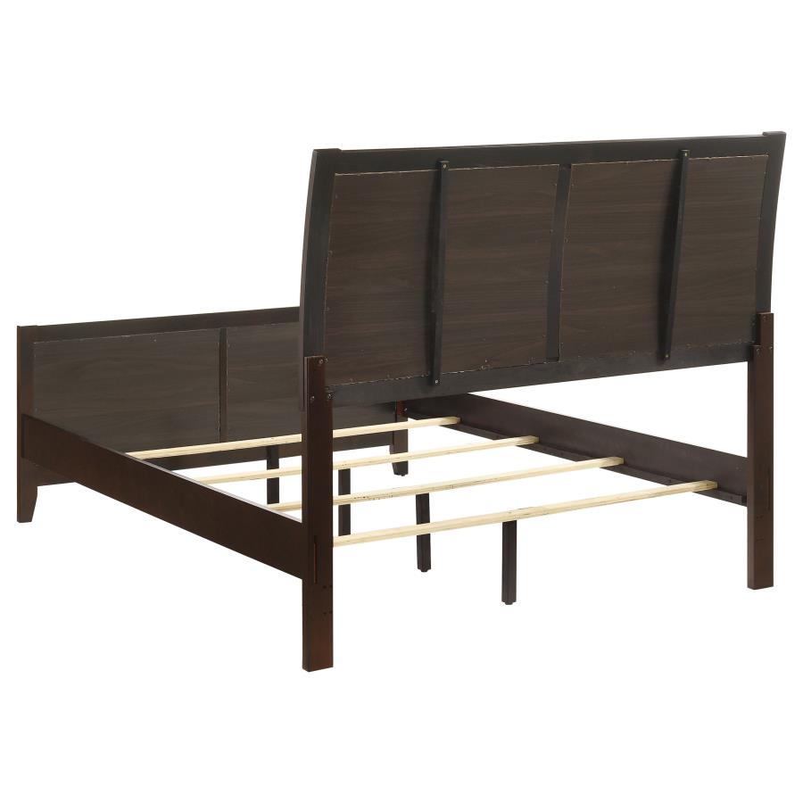 Carlton Wood Full Panel Bed Cappuccino view 5