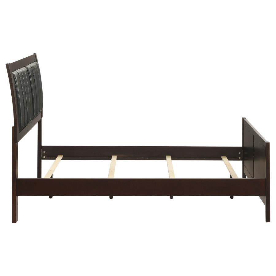 Carlton Wood Full Panel Bed Cappuccino view 6
