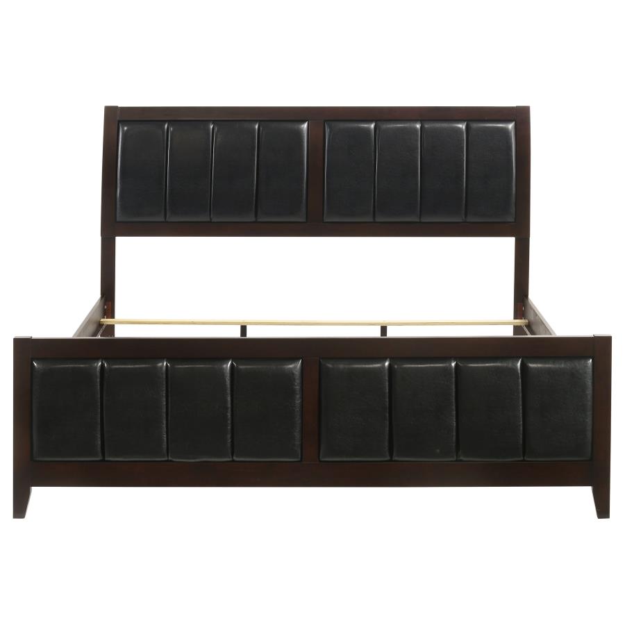 Carlton Wood Eastern King Panel Bed Cappuccino view 4