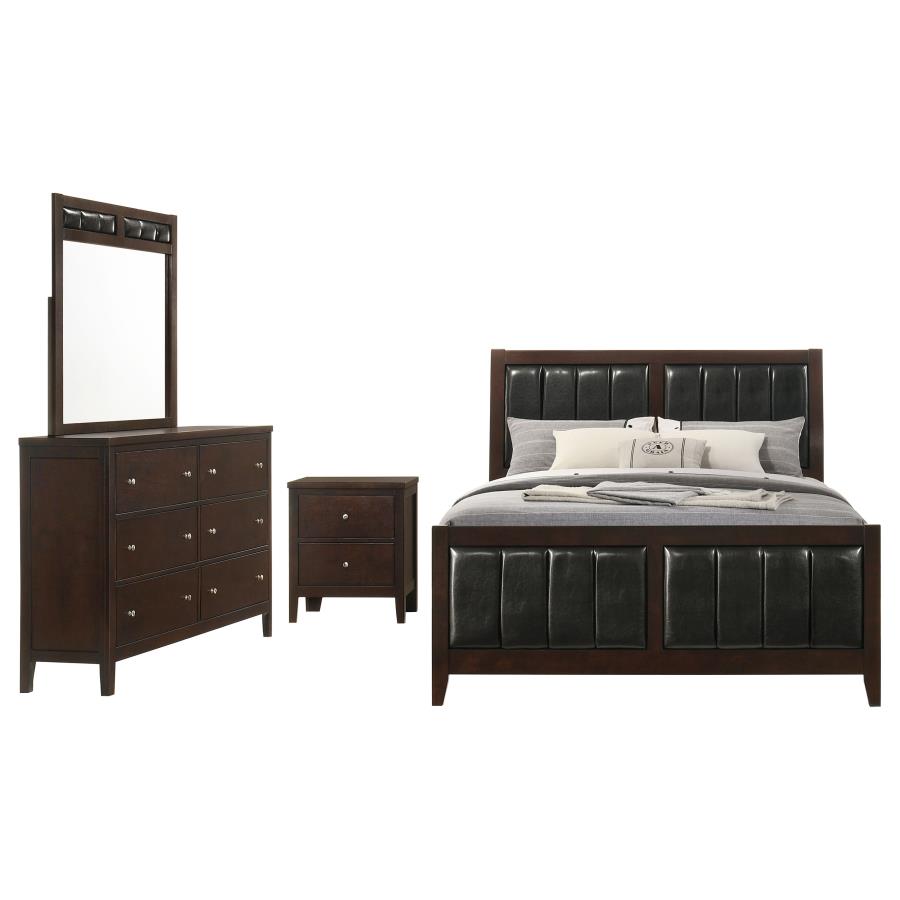 Carlton 4-piece Queen Bedroom Set Cappuccino view 2