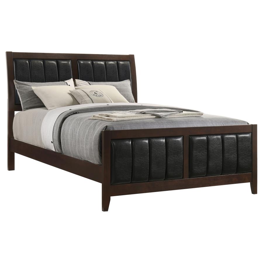 Carlton Wood Queen Panel Bed Cappuccino view 3