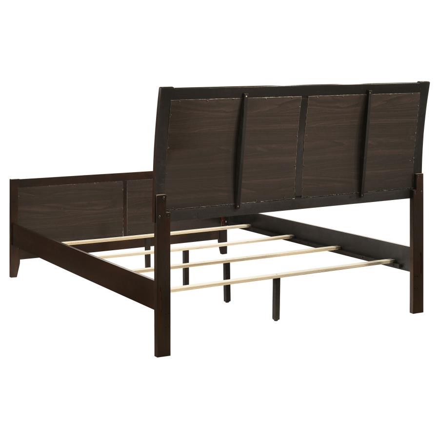 Carlton Wood Queen Panel Bed Cappuccino view 5