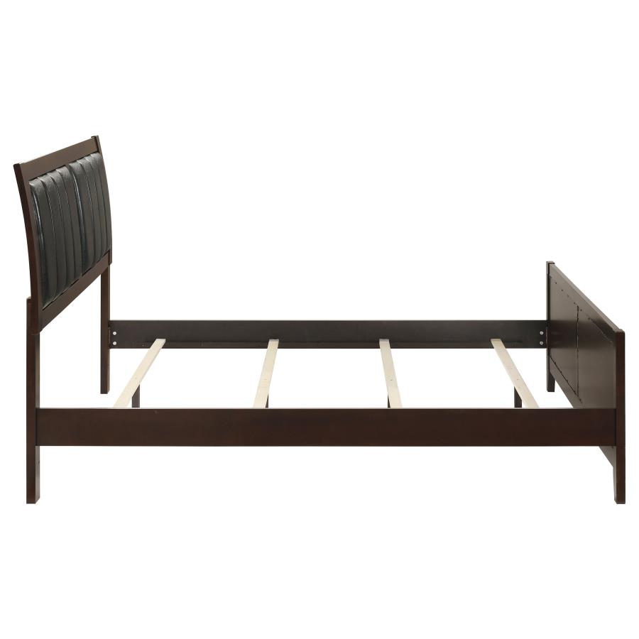 Carlton Wood Queen Panel Bed Cappuccino view 6
