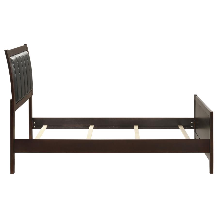 Carlton Wood Twin Panel Bed Cappuccino view 6