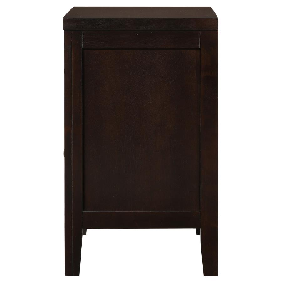 Carlton 2-drawer Nightstand Cappuccino view 5